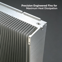 Radiateur professionnel en aluminium extrudé 6061 pour équipement de fabrication de semi-conducteurs de haute précision