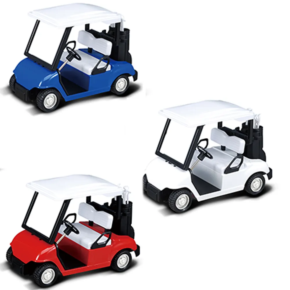 Custom Logo 1:20 Mini Metalen Auto Relatiegeschenk Golfkar Model T Pull Back Diecast Car Golfkar Speelgoed