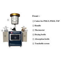 Échantillonneur de particules atmosphériques Échantillonneur de particules en suspension totale 60-130L/min TSP, PM2.5, PM10, SO2, NOX FY-DQ101
