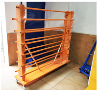 Support de présentoir en tissu pour rouleaux de tapis à double face amovible personnalisé