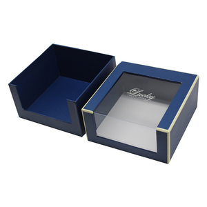 עיצוב מותאם אישית יוקרה להציג תכשיטים תיבת אריזה להעיף קרטון pvc חלון ברור תיבת שעון מתנה מכסה ו תיבת בסיס - Product Image 3