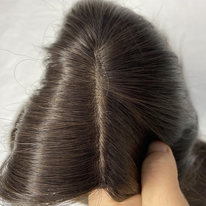 Postizo de Cabello Humano Remy 100% para Mujer, Base de Seda Hecha a Máquina, Postizo Médico - Product Image 2