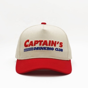 <span class=keywords><strong>Gorra</strong></span> de Béisbol de 5 Paneles, Personalizada, Bordada, de Diseño, con Visera <span class=keywords><strong>Roja</strong></span>, de Dos Tonos, para Hombre, MOQ Bajo - Product Image 3