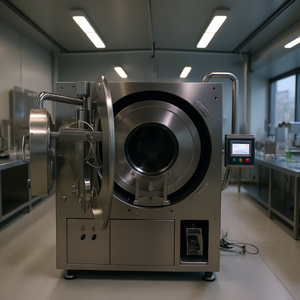 Máquina de Recubrimiento de Películas Jet Coater de 120 Litros con Calentamiento y Recubrimiento de Acero Inoxidable - Product Image 3