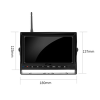 Cámara inalámbrica trasera de 7 pulgadas para coche, Kit de cámara de respaldo y Monitor para autocaravana, sistema de visión trasera de alta velocidad