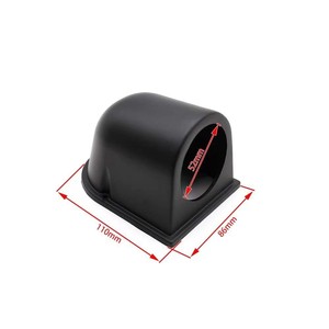Abs <b>Plastic</b> Car Instrument Panel Mount <b>Bracket</b> 52mm Single Hole Black Air Vent Holder Easy Install - Product Image 3