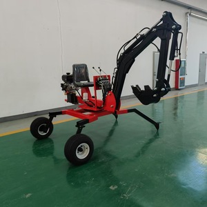 <span class=keywords><strong>Mini</strong></span> <span class=keywords><strong>pelle</strong></span> sur pneus pour petits vergers et montagnes, moteur à couple élevé, pompe et composants d'engrenage, remorquable - Product Image 4