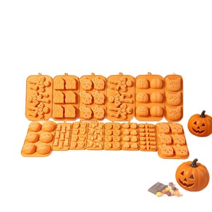 Molde de Silicona de Grado Alimenticio <span class=keywords><strong>para</strong></span> Halloween con Diseño de Fantasma y Calabaza, Ideal <span class=keywords><strong>para</strong></span> Pasteles, Mousse, Repostería y Galletas Caseras - Product Image 2