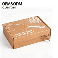 Cajas de Envío Plegables de Cartón Corrugado Rectangulares Personalizadas, Cierre Magnético, Cinta Desprendible, Impresión de Logotipo y Tamaño Personalizado