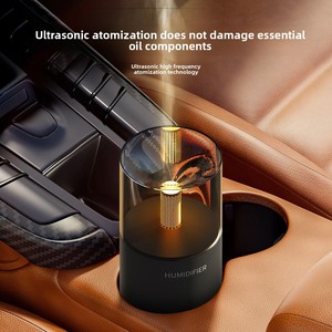 เครื่องพ่นไอน้ำอโรม่าแบบอัลตราโซนิกขนาด 0.5 ลิตร รุ่น New Candlelight Car ใช้พลังงานจาก USB พร้อมโคมไฟสร้างบรรยากาศย้อนยุค ใช้น้ำหอมแบบน้ำ - Product Image 5