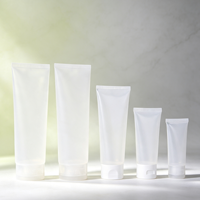 Tube souple en plastique PE brillant ou mat personnalisé pour crème pour les mains, emballage cosmétique PCR, conteneur vide à marque privée