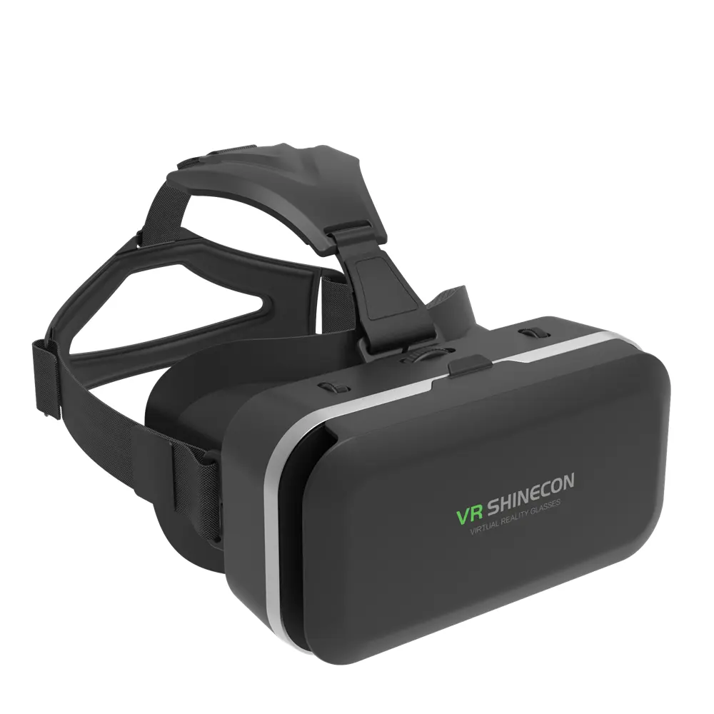 VRヘッドセットVRボックスバーチャルリアリティグラス、大きなクリア3D光学レンズとすべての4〜7インチSmartph用の快適なヘッドストラップ