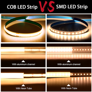 ผู้ผลิตไฟ LED แบบ COB ยี่ห้อ Tuya 320led 5 เมตร แบบยืดหยุ่น 5v แสงสีขาวอบอุ่น สำหรับไฟแบ็คไลท์ทีวี 12v สมาร์ท 24v ไฟ LED แบบ COB - Product Image 3