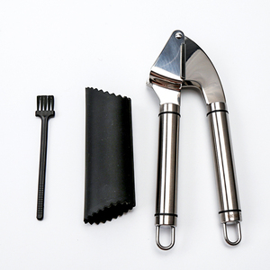 <span class=keywords><strong>Presse</strong></span>-<span class=keywords><strong>ail</strong></span> Meilleur <span class=keywords><strong>professionnel</strong></span> en acier inoxydable (brosse de nettoyage pour éplucheur de tubes en silicone incluse) - Product Image 1