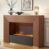 KURCH Direct usine Cheminée électrique 1500MM avec étagère, télécommande, protection contre la surchauffe, flammes réalistes, pour hôtel