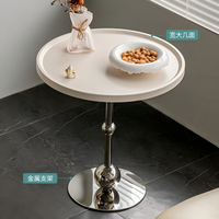 Table d'appoint d'angle minimaliste moderne, table basse en acier inoxydable, écologique, durable, couleur personnalisable