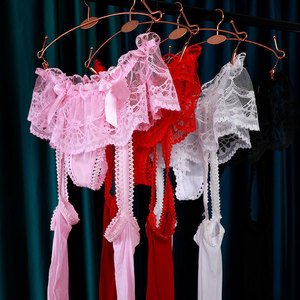 Camisole sexy en dentelle <span class=keywords><strong>pour</strong></span> <span class=keywords><strong>homme</strong></span>, collants longs brillants une pièce, string séduisant, chaussettes soyeuses <span class=keywords><strong>et</strong></span> lisses 912 aiguilles - Product Image 5