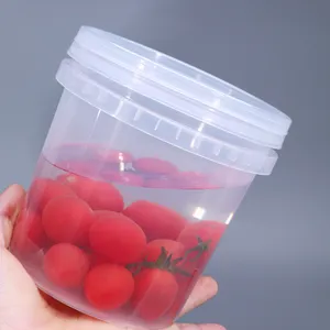 1l 2l 3l 5l 8l 10l 20l Food Grade Plastica Trasparente di Acqua Secchio Secchio di Vernice Contenitore di Imballaggio Con Sigillato