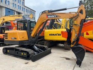 รถขุดมือสอง SANY SY60C ประสิทธิภาพสูง ประหยัดน้ำมัน ใช้เครื่องยนต์ Isuzu สำหรับงานขุดลอกอ่างเก็บน้ำในเมือง ประสิทธิภาพสูง ทำงานได้นาน - Product Image 4