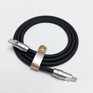 Câble USB-C vers Type C en silicone souple PD60W 100W 5A, transfert de données 480 Mbit/s, chargeur super rapide pour <span class=keywords><strong>iPhone</strong></span> 16 - Product Image 1