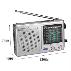 Haute qualité Portable poche ondes courtes FM/TV/AM/SW 9 bandes rétro récepteur Radio CE ROHS certifié approvisionnement d'usine en plastique - Product Image 2