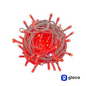 Guirnalda de Luces Gloca de 300 LED, 30 Metros, Cable Blanco, Luz Roja, IP65, Decoración Interior y Exterior - Product Image 3