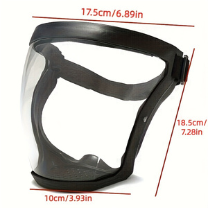 Boucliers faciaux complets de Offre Spéciale directe d'usine lunettes de protection faciales durables transparentes Anti-buée anti-rayures pour industriel