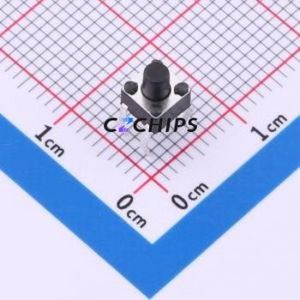 TS09-CBW1EH5.5 Tactile Switch Through hole-4P,4.5x4.5mm Switch Single Pole Single Throw Round Button 1.8N Through Hole - Product Image 1