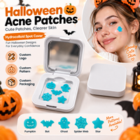 Patchs Hydrocolloïdes Halloween pour Boutons, Autocollants Anti-Acné, Couvre-Imperfections, Soin de la Peau, Points Invisible pour les Boutons