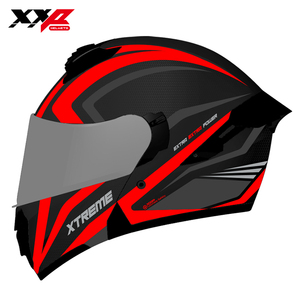 Cascos de Motocicleta XXP HELMETS TITAN XTREME, Casco Abatible Negro Rojo para Todas las Estaciones, Aprobado por DOT/ECE/CCC, Carcasa de ABS, Visera Transparente, Ajuste Rápido - Product Image 1