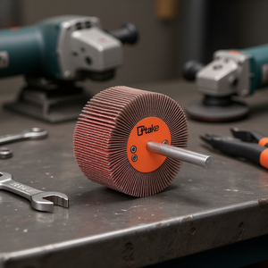 Ttake Abrasive Flap <b>Wheel</b> 60x15 Mm 6 Mm Shaft 180 Grit For <b>Grinding</b> - Product Image 3