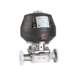 วาล์วไดอะแฟรมแบบนิวเมติกหัวเห็ดแบบกำหนดเองได้ ผลิตจากเหล็กกล้าไร้สนิม 304/316L แบบตีขึ้นรูป วาล์วไดอะแฟรมแบบไม่ได้มาตรฐาน - Product Image 1