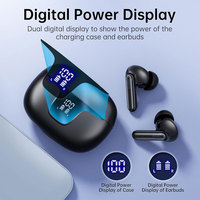 Écouteurs sans fil TWS, écouteurs Bluetooth 5.3 intra-auriculaires, écouteurs stéréo Hi-Fi, écouteurs avec réduction de bruit ANC ENC