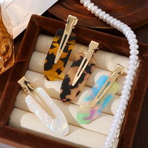 Klip rambut bebek lucu untuk wanita, aksesori rambut poni tanpa bengkok asetat - Product Image 4