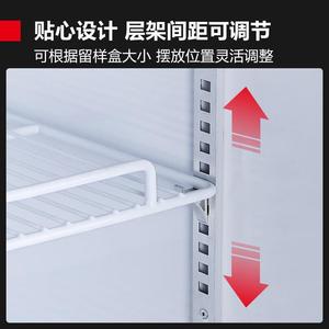 Gabinete de Almacenamiento de Muestras de Alimentos Demashi, Refrigerador Comercial de 300L de Temperatura Única con Puerta de Vidrio - Product Image 4