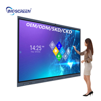 Pantalla Interactiva Inteligente Ingscreen, Panel Táctil 4k, Monitor Todo en Uno, Panel Plano Interactivo para Educación y Conferencias