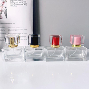 <b>Spray</b> Custom square Refillable <b>Empty</b> Flacon De Parfum 50 ml 30ml Luxury Colorful Cap Glass Perfume <b>Bottle</b> 30ml - Product Image 1