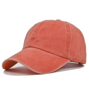 Toptan Retro Jean şapka pamuk sıkıntılı yıkanmış beyzbol şapkası 6 Panel Vintage güneşlik spor düz şapka kapaklar doruğa