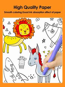 JY Rollo de Papel para Pintar de 3 Metros de Largo, Unisex, para Niños, para Dibujar, Colorear, Garabatear, para Jardín de Infancia, No Ensucia la Pared - Product Image 2
