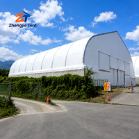 Gudang Tenda Lengkung Bentangan Besar dari Paduan Aluminium, Solusi Bangunan Pabrik, Gudang Penyimpanan Industri, Perlengkapan Pabrik, Tempat Penampungan Material, Bengkel