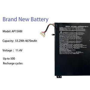 อะไหล่ชุดแบตเตอรี่ AP15H8I 53.2Wh 4670มิลลิแอมป์ต่อชั่วโมงสำหรับ <span class=keywords><strong>Acer</strong></span> Aspire <span class=keywords><strong>One</strong></span> cloudbook <span class=keywords><strong>14</strong></span> AO1-431 & Swift 1 SF114-31แล็ปท็อป - Product Image 2