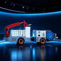 Camion de projection de béton humide antidéflagrant pour soutènement de roche en tunnel minier