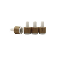 Chine grossiste flacon compte-gouttes en verre d'huile essentielle bouteilles bouchon en bambou verre pipette 20ml 30ml essence compte-gouttes 10ml pipette