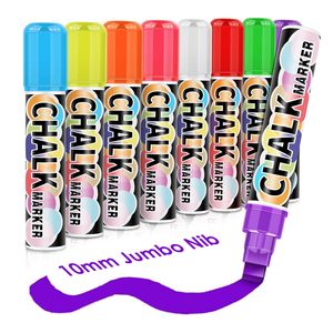 Marcadores de Tiza al por Mayor, 8 Colores, Rotuladores de Arte para Graffiti, Marcadores Borrables Coloridos, Marcadores de Tiza Líquida para Ventanas de Vidrio - Product Image 1