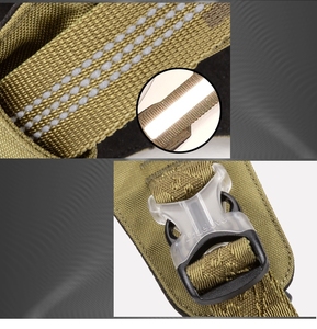 中型犬と大型犬用のカスタム耐久性のある簡単操作軽量ヘビーデューティ反射パッド入りナイロン戦術犬用ハーネス - Product Image 4