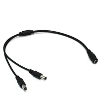 Cable Divisor de Alimentación CC 5.5x2.1mm 1 Entrada 2/4/8 Salidas, Adaptador de Cámara IP POE, Cable de Extensión para Probador de CCTV