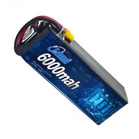 Baterai Drone Quadcopter Log kehidupan rata-rata Lipo 22000mah 7600mah 7.4 V 2 sel 25c