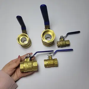 Rcv loạt 3/4 trong Brass FPT đầy đủ cổng bóng van với khóa xử lý