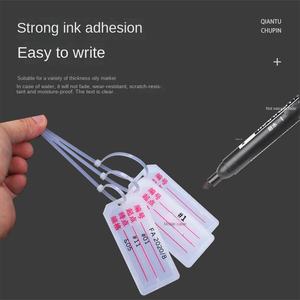 Carte d'identification de câble de voyage Plaque signalétique en PVC et ABS imprimée avec caractéristiques manuscrites pour les produits LV - Product Image 6