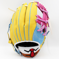 Sarung Tangan Bisbol Kustom Berkualitas Tinggi Sarung Tangan Bisbol Softball Bahan Kulit Sapi Bordir/Sutra